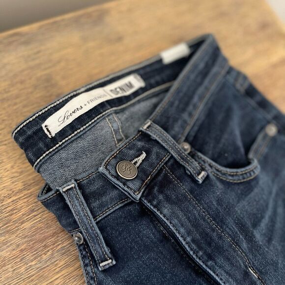 Lovers + Friends Denim Cory Flare Jeans in Monrovia size 26 preowned - Picture 1 of 9